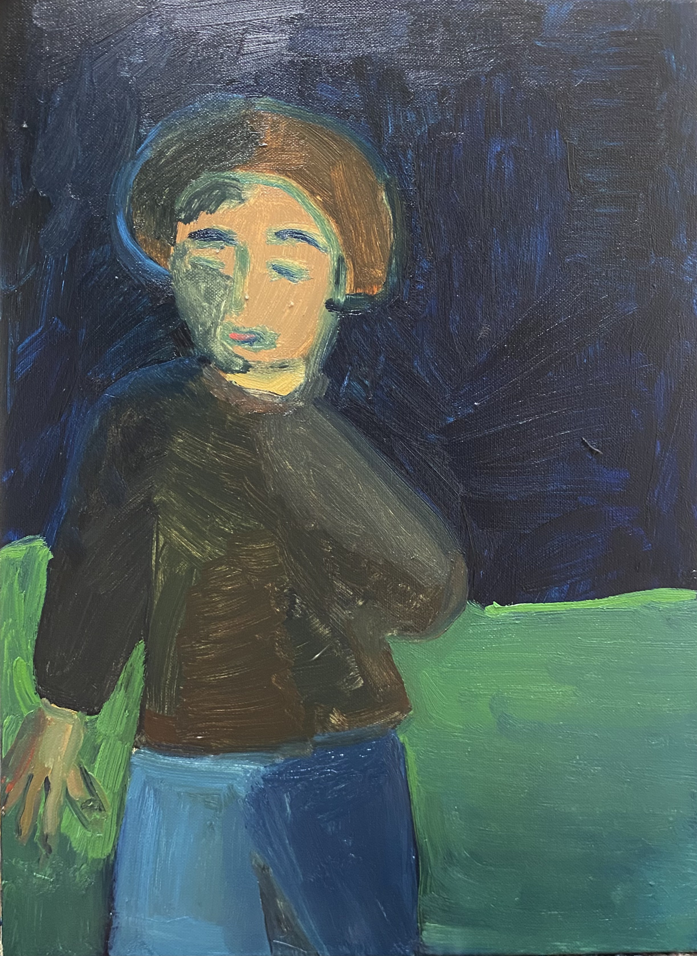 Die Vernunft 22cm x 30cm Öl auf Leinwand 2024