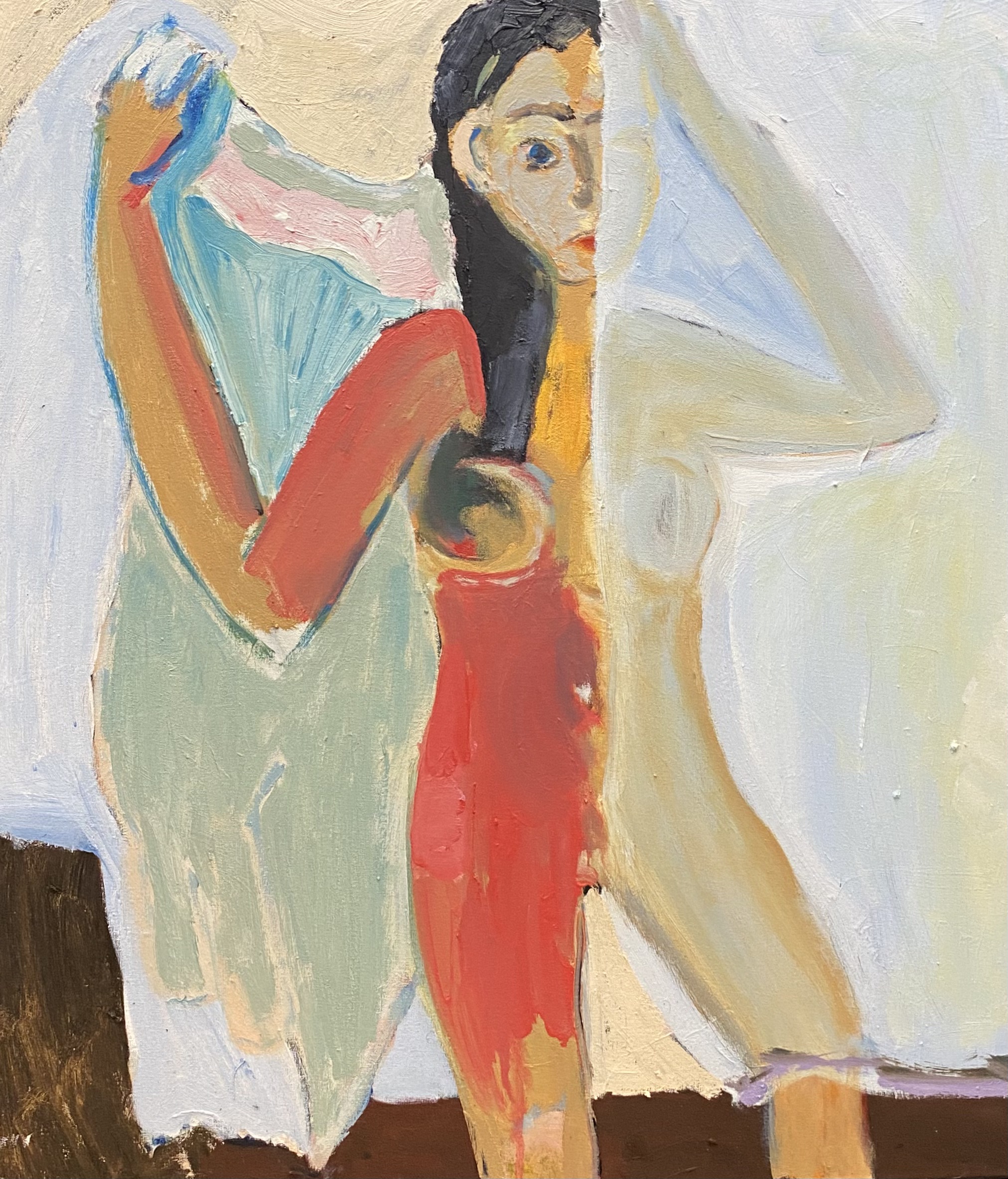 (zwei Titel) 63cm x 74cm Öl auf Leinwand 2025