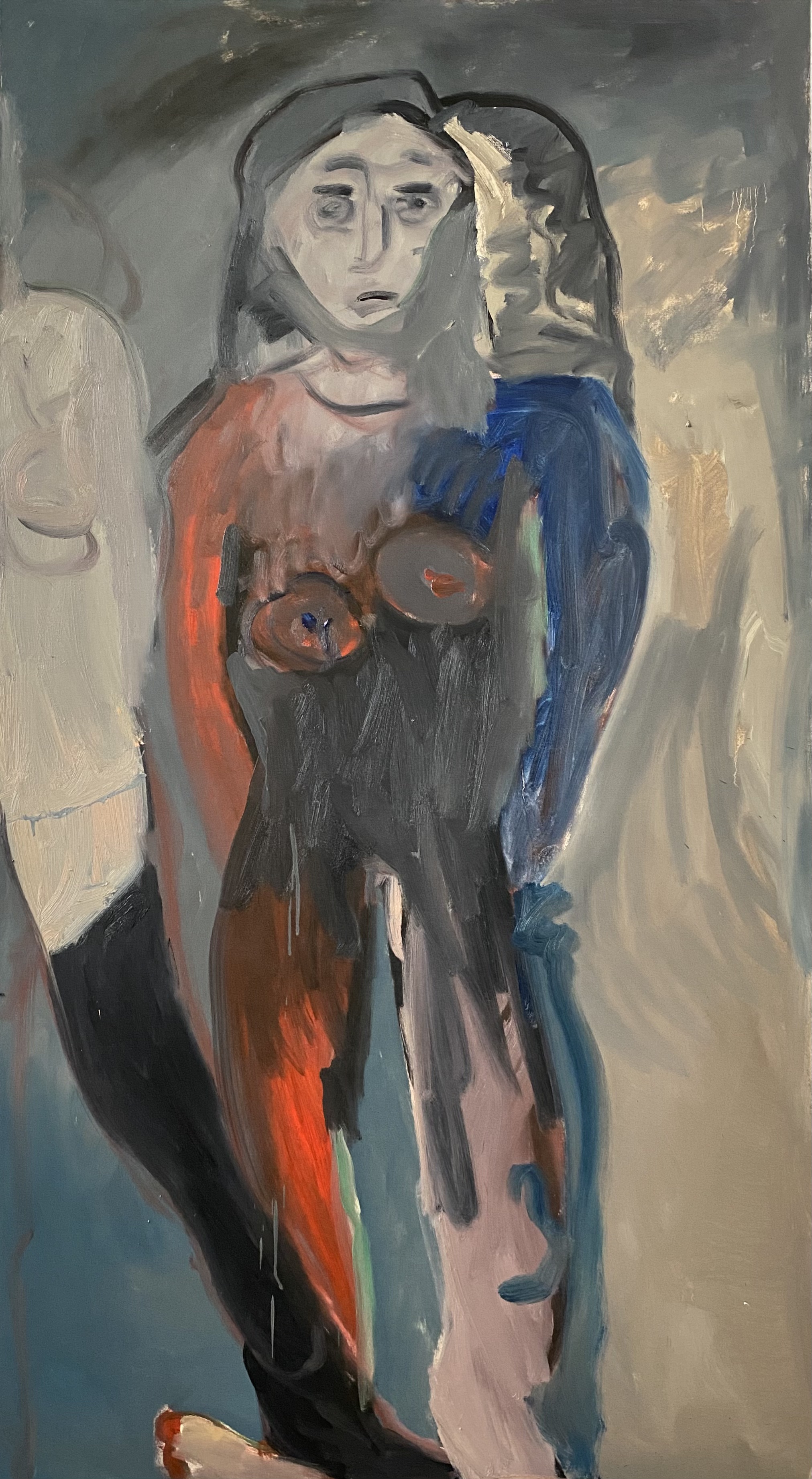 Getümmel 94cm x 170cm Öl auf Leinwand 2023