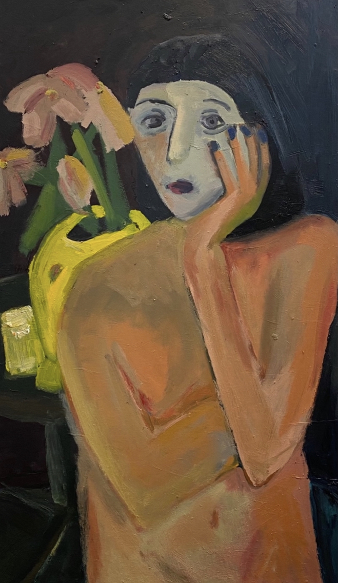Ende einer Freundschaft 71cm x 86cm Öl auf Pappe 2024
