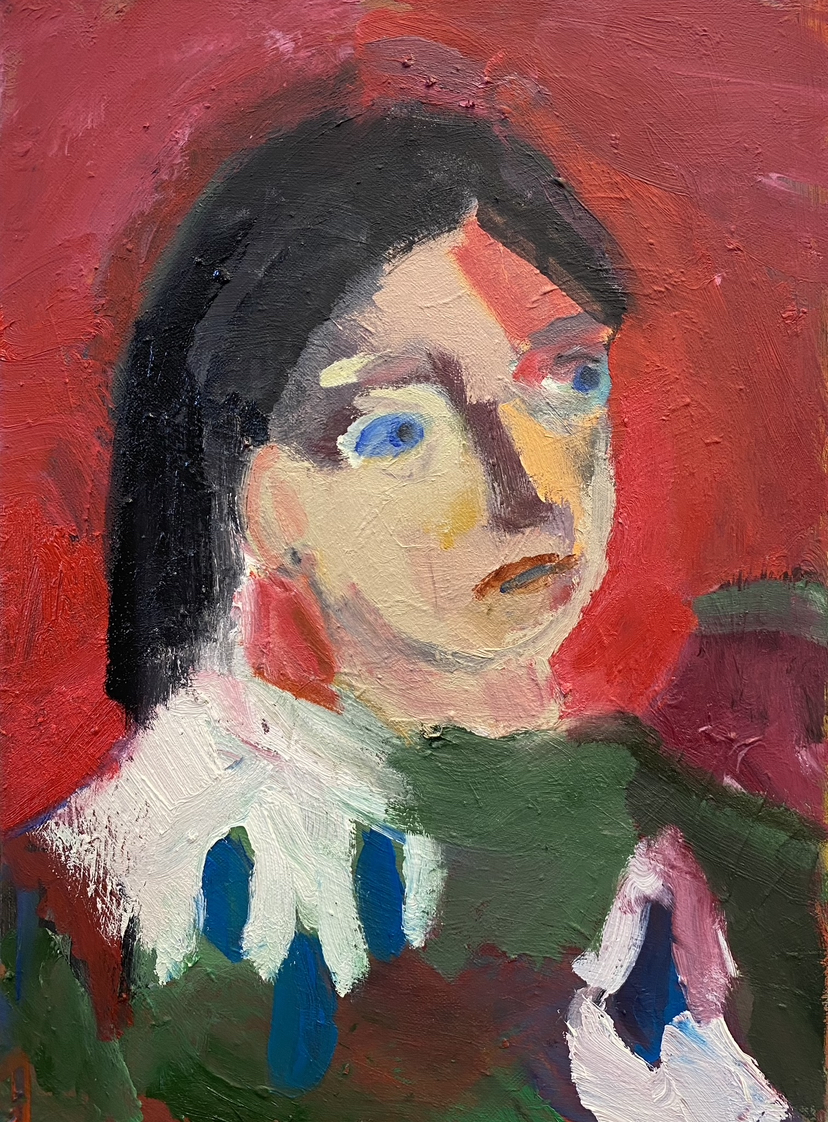 eine Inszenierung 37cm x 48cm Öl auf Leinwand 2024