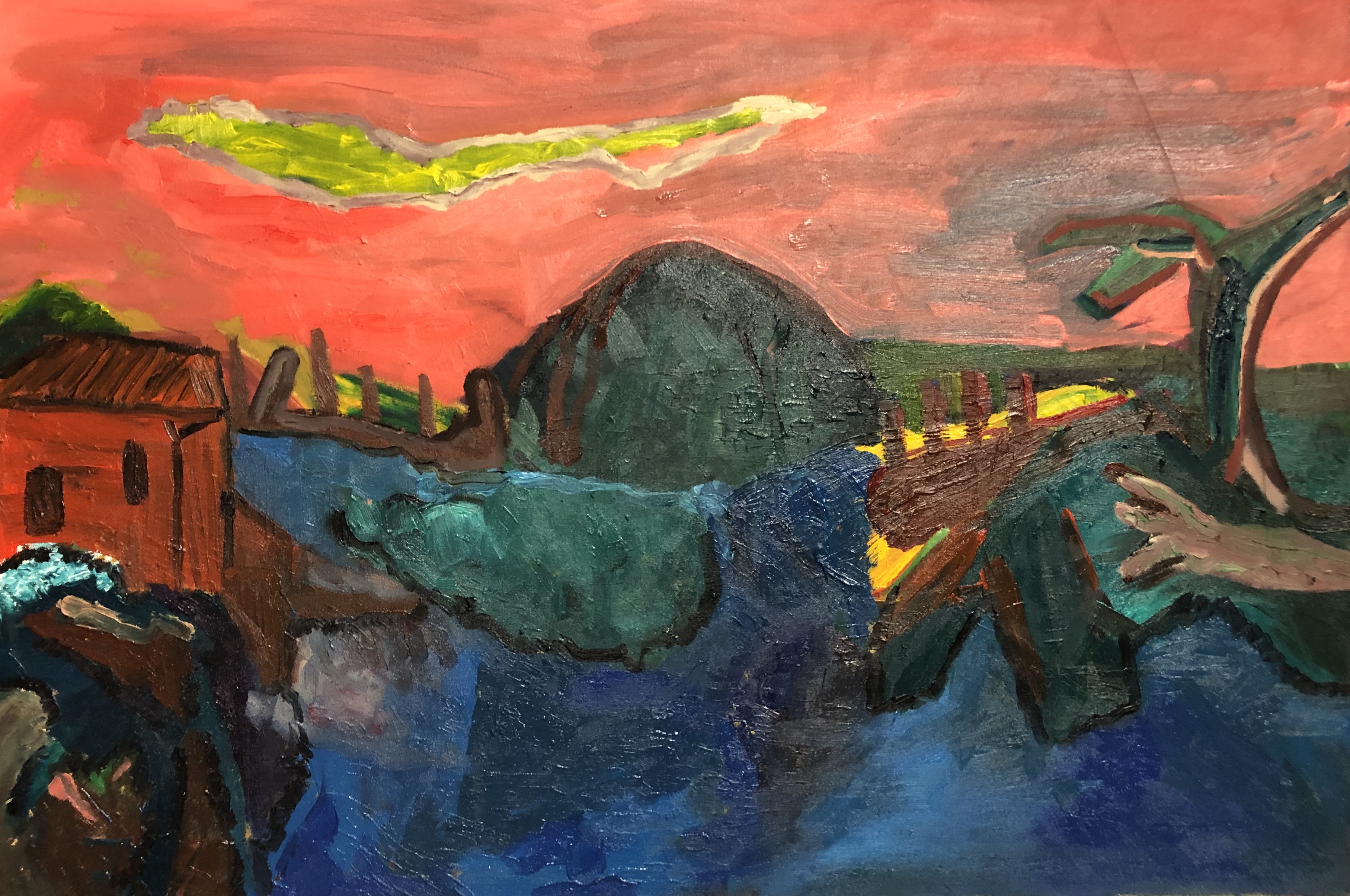 Bolsenasee 110cm x 68cm Öl auf Leinwand 2021