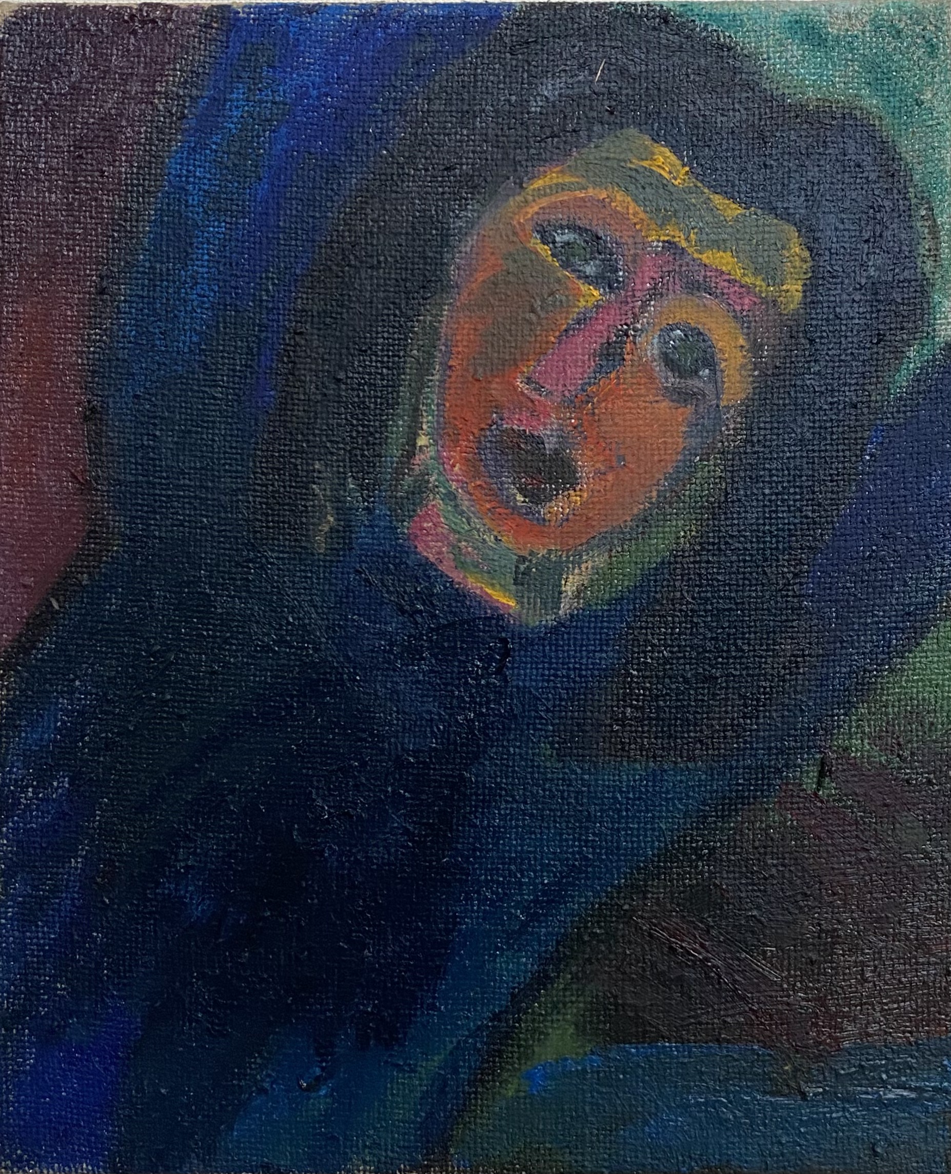 Hände hoch 28cm x 34cm Öl auf Leinwand 2023
