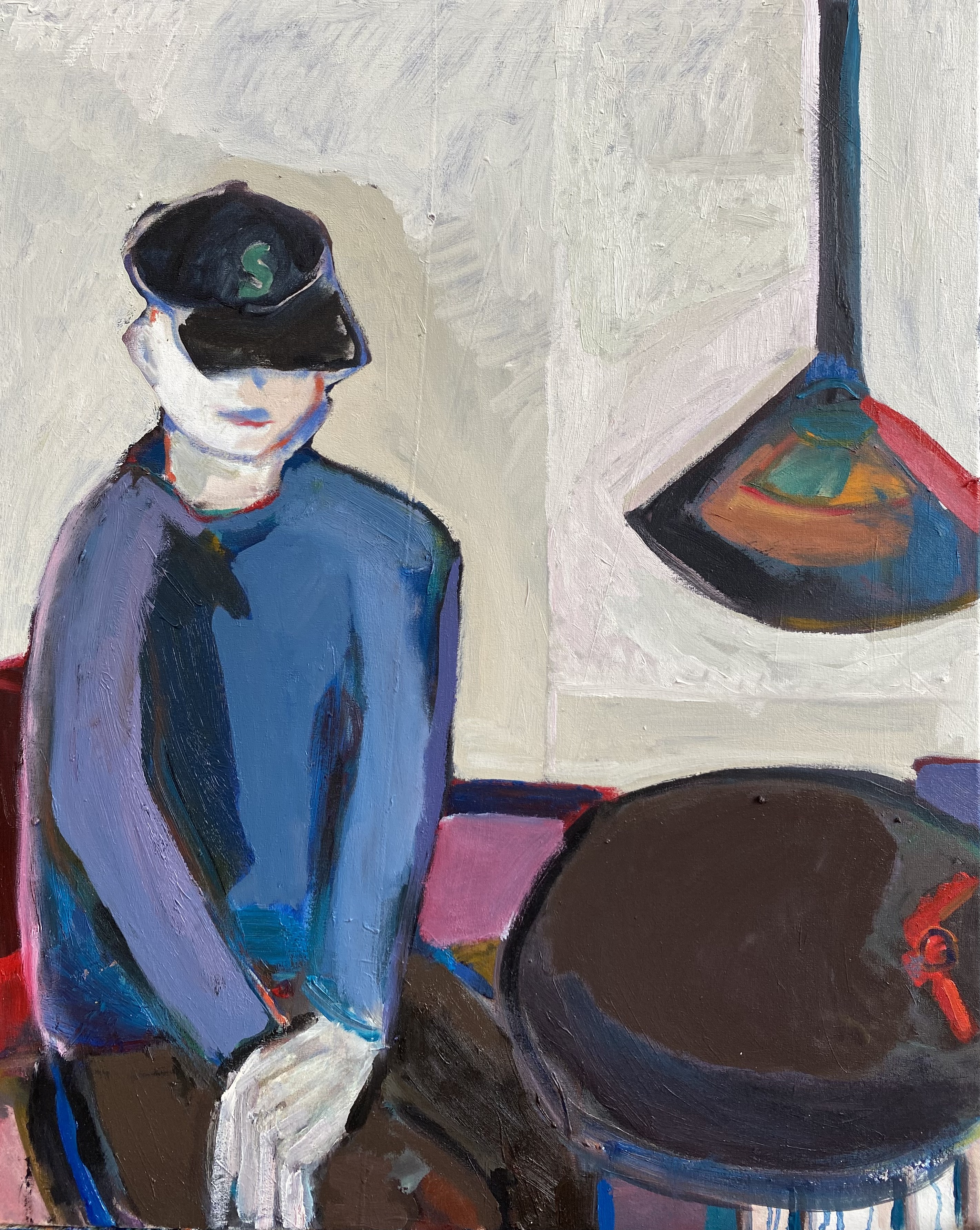 Schlüsselkind 63cm x 74cm Öl auf Leinwand 2025